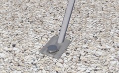 Ocelová kotva pro vzpěru k mobilnímu oplocení