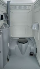 Mobilní toaleta Fresh Flush s umyvadlem - Oranžová