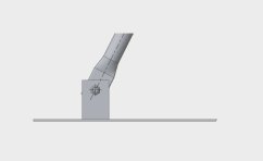 Vzpěra k mobilnímu oplocení P-2