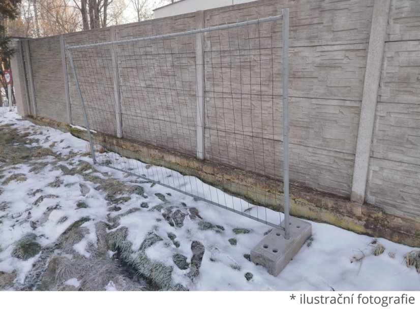 Mobilní oplocení drátěné - použité