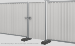 Mobilní branka plná SMART jednokřídlá