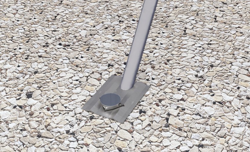 Ocelová kotva pro vzpěru k mobilnímu oplocení