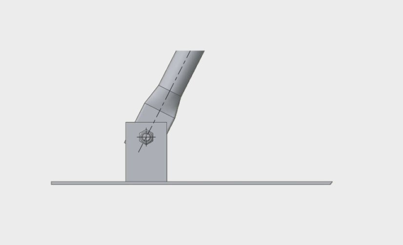 Vzpěra k mobilnímu oplocení P-2