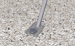 Ocelová kotva pro vzpěru k mobilnímu oplocení