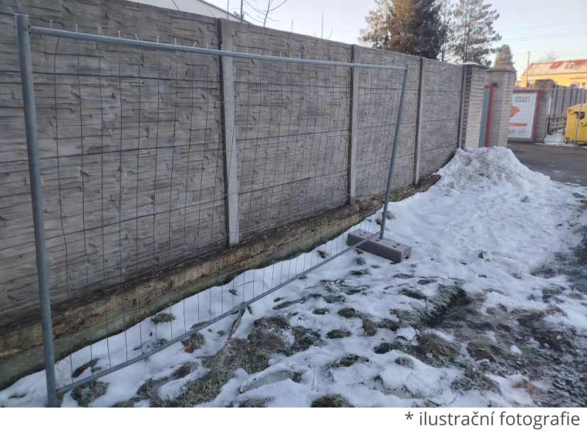 Mobilní oplocení drátěné - použité