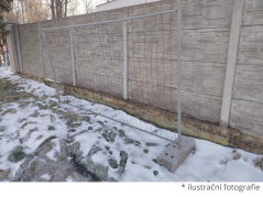 Mobilní oplocení drátěné - použité