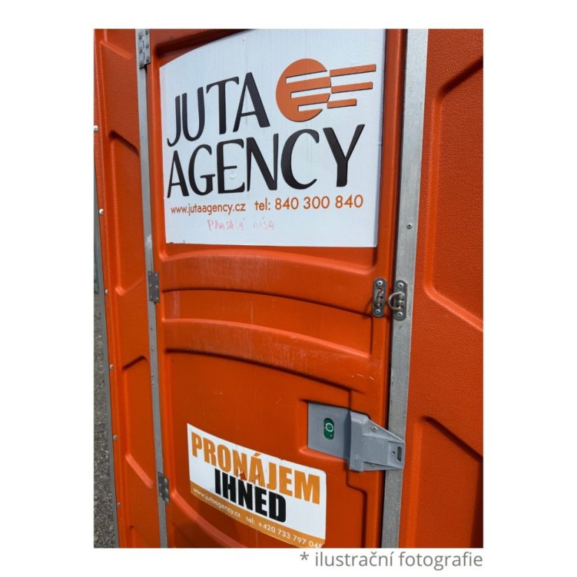 Mobilní toaleta - použitá