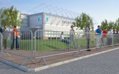 Mobilní oplocení nízké samostojné