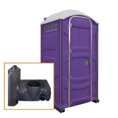 Mobilní toaleta Fresh Flush s umyvadlem - Fialová