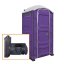Mobilní toaleta Fresh Flush s umyvadlem - Fialová